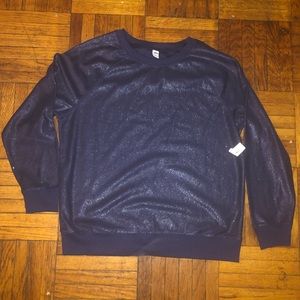Old Navy Metallic Sweatshirt - Size Large